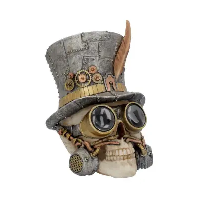 Figurine steampunk count archibald top hat skull